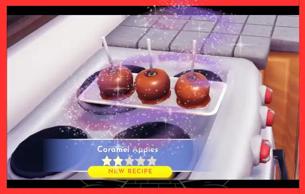 Disney Dreamlight Valley Recipes caramalised apple 